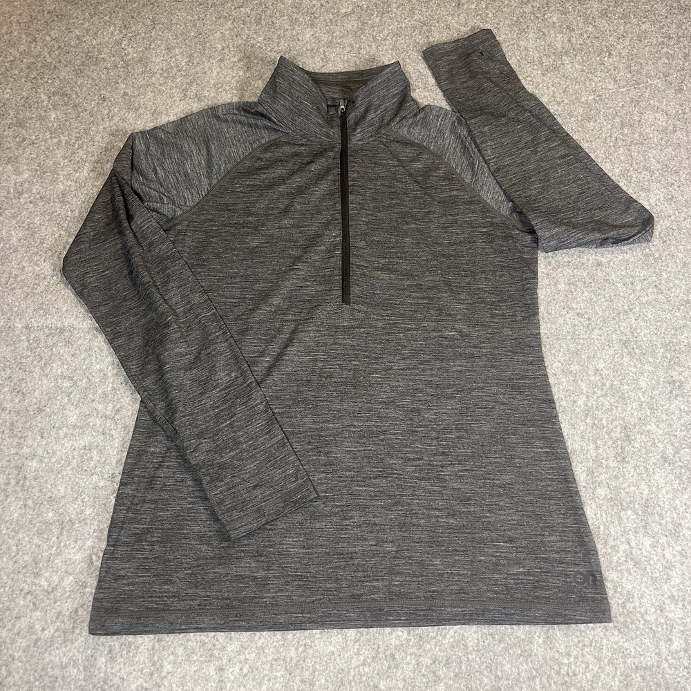 Outdoor Research Alpine Onset Merino 150 Half Zip Women's Size L Charcoal